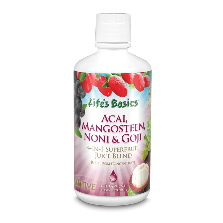 Lifetime Acai, Mangosteen, Noni &amp; Goji Superfruit Juice Blend 32 FL oz