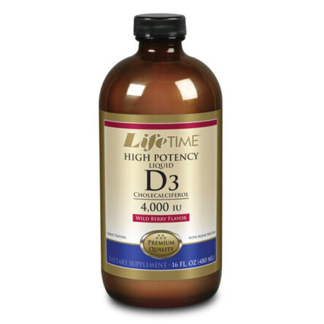LIFETIME Vitamin D-3 16 oz 4000 iu Liquid Mixed Berry
