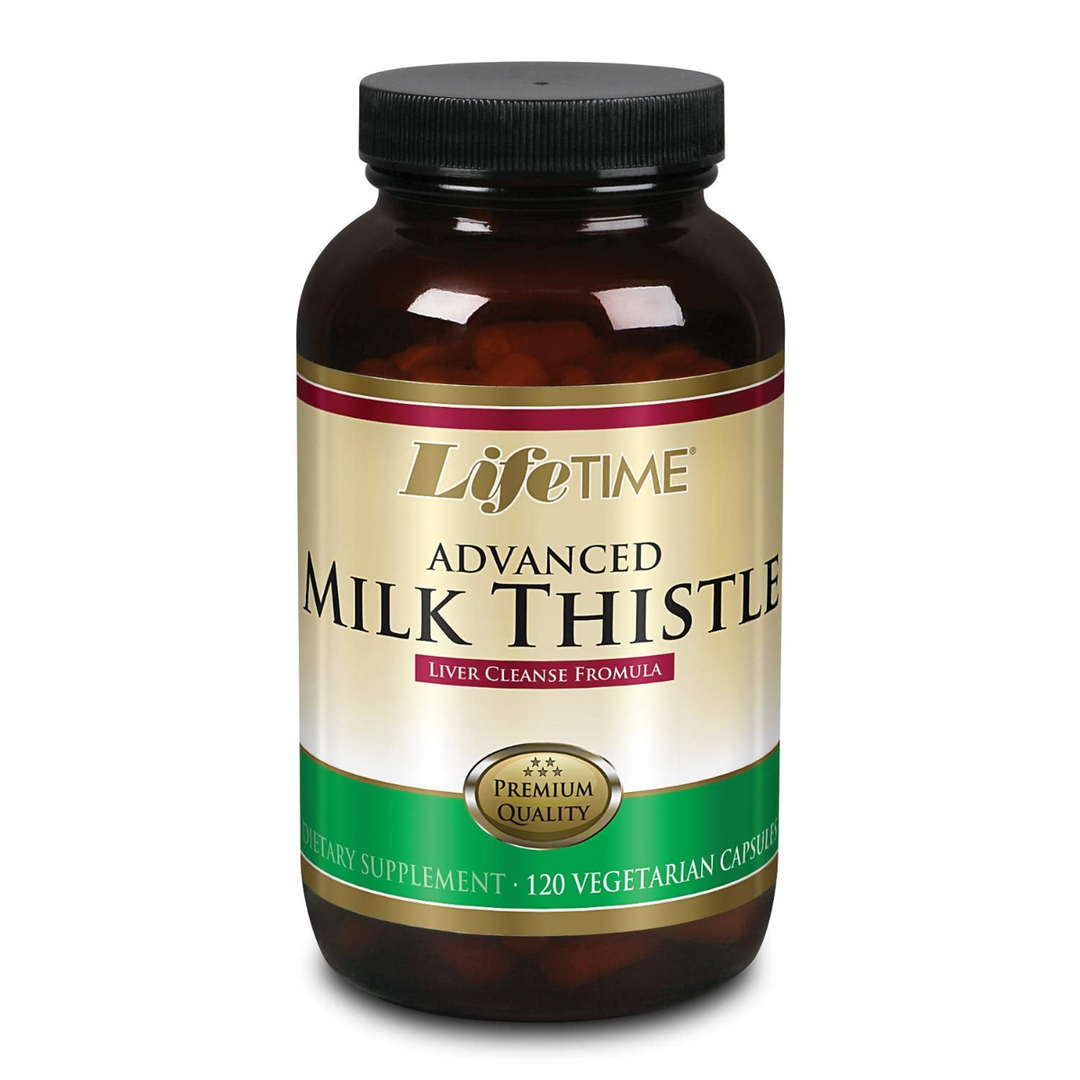 LIFETIME Milk Thistle Blend Liver Cleanse Formula with Dandelion Root and Turmeric (120 CT)