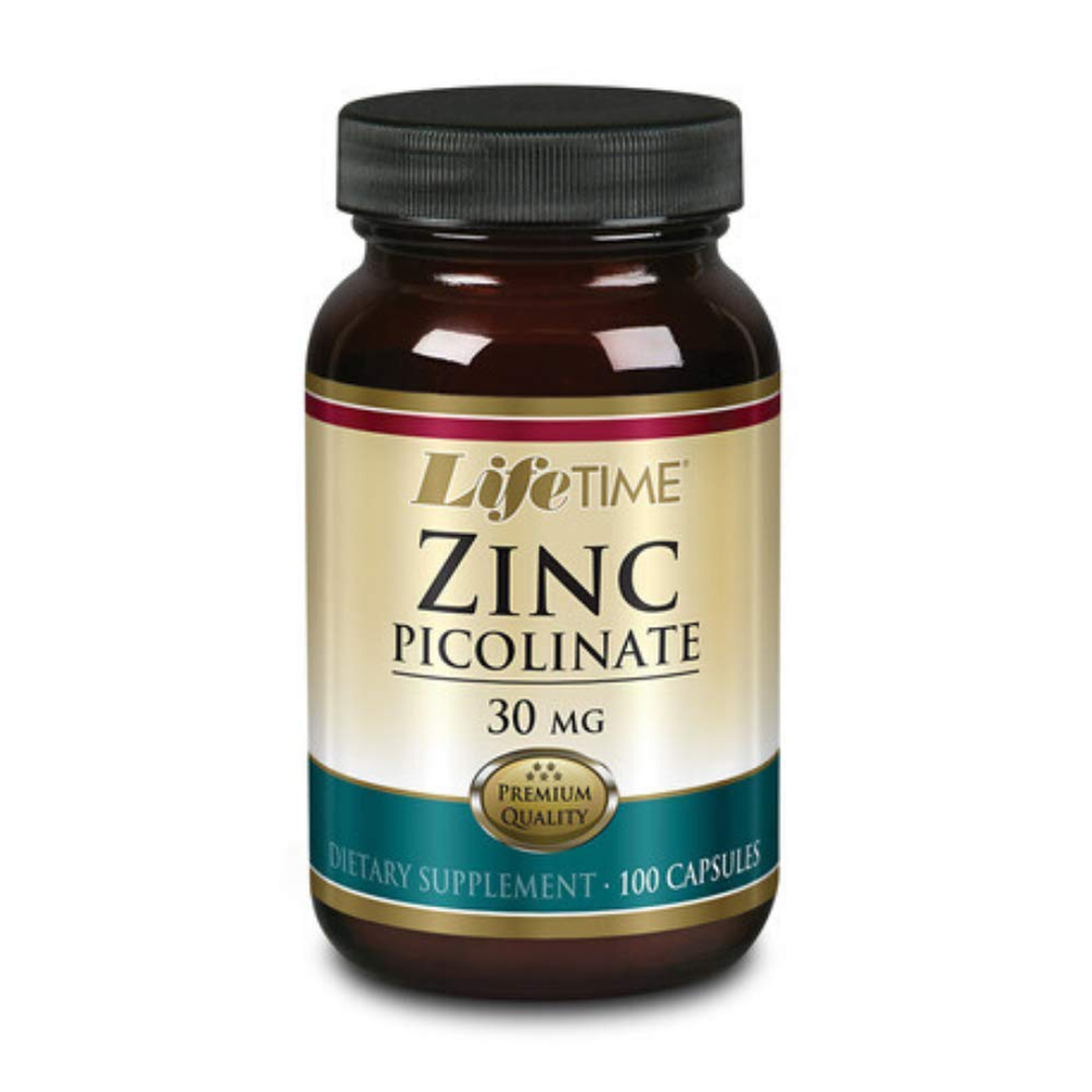 LIFETIME Zinc Picolinate, Capsule (Btl-Glass) 30mg 100ct