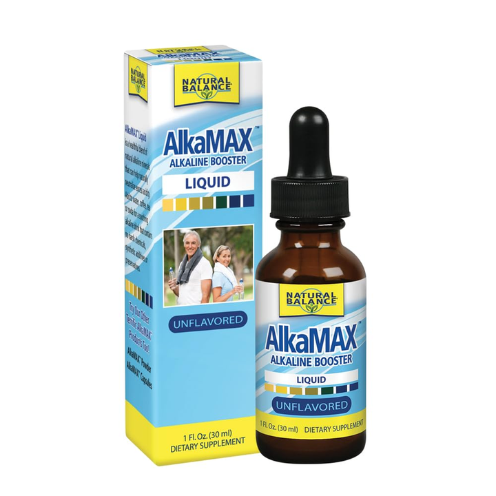 Natural Balance Alkamax Alkaline Booster - Alkaline Water Drops, Liquid pH Balancing Drops for Drinking Water or Beverages, Helps Neutralize Acids for Men &amp; Women, Mineral Formula - 1 Fl Oz Bottle
