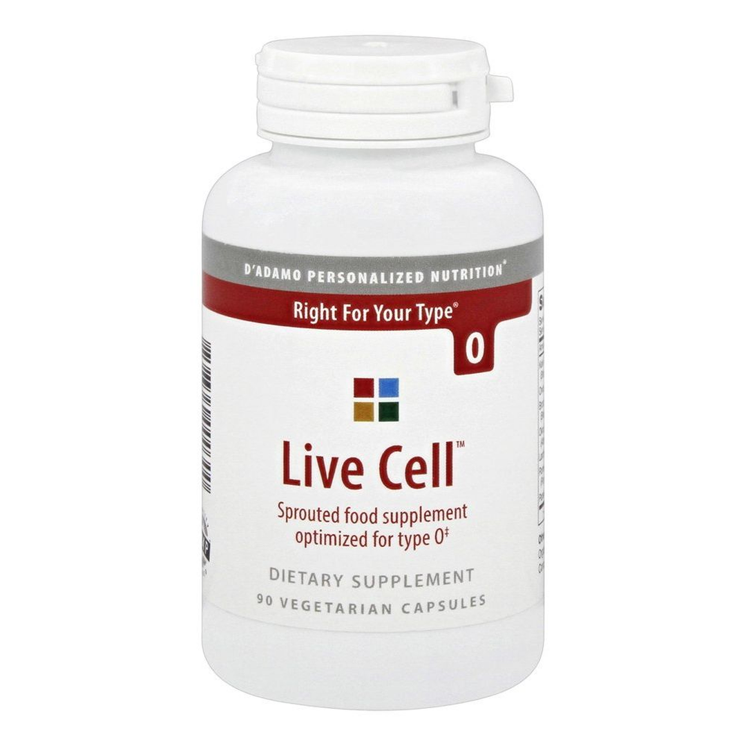 D'Adamo Personalized Nutrition - Live Cell O 90 vcaps