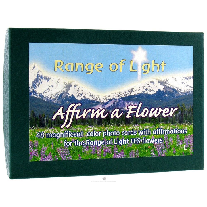 FLOWER ESSENCE SERVICES, Set of Range of Light Flower Cards -English - 48 pc
