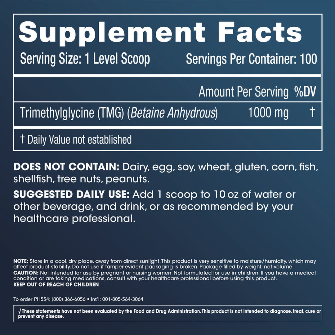 TMG Pro Powder by ProHealth - 100 grams