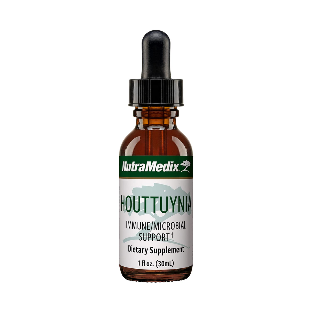 NutraMedix Houttuynia - Gastrointestinal, Immune System & Microbial Support Tincture - Plant-Based Liquid Drops (1 oz / 30 ml)