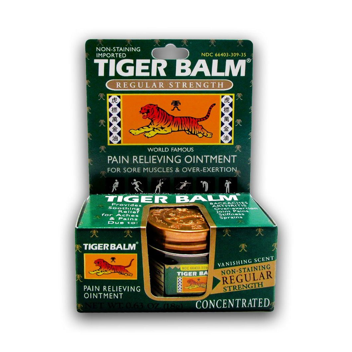 Plum Flower Kadielona Tiger Balm White Regular Strength Ointment, 0.63 Ounce - 6 per case.