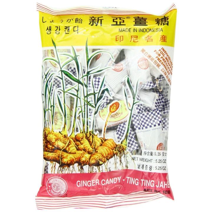 Plum Flower Ting Ting Jahe Ginger Candy, 4.4 Oz (3 pack)