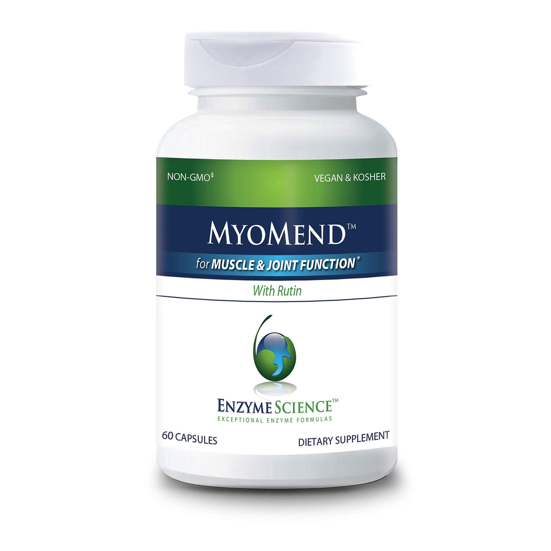 Enzyme Science Myomend, 60 Capsules Muscle &amp; Joint Support Formulated with Bromelain and Rutin Enzyme Health Supplement Vegan and Kosher