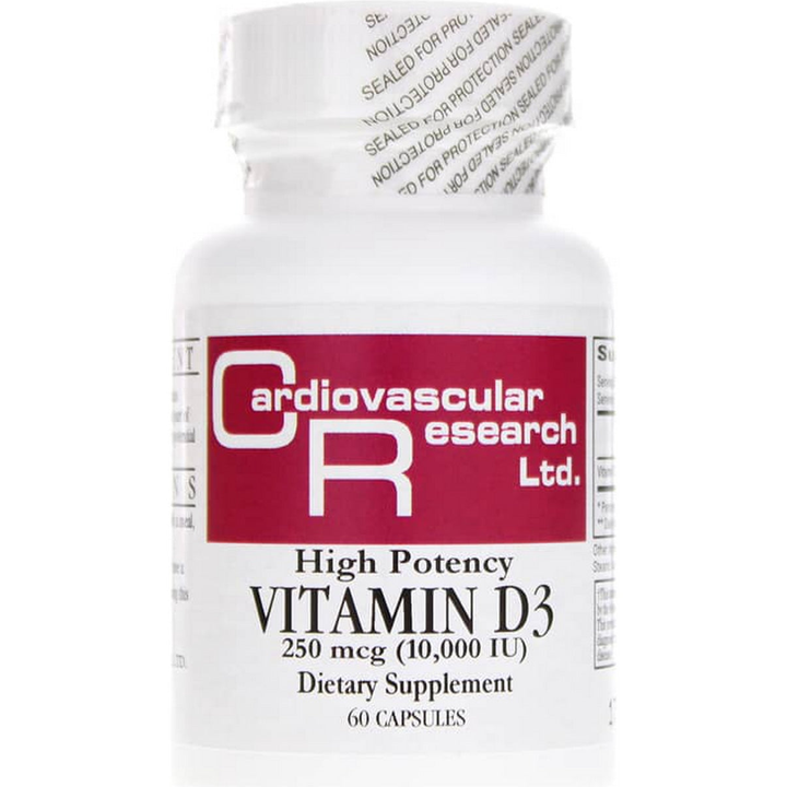 Ecological Formulas - Vitamin D3 10 000IU 60 caps D310 Exp.2.19+ ASD