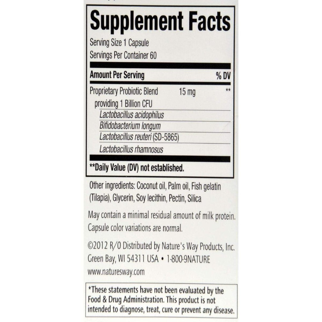 Primadophilus Reuteri Pearls - Nature's Way - 60 - Pearl - The Oasis of Health