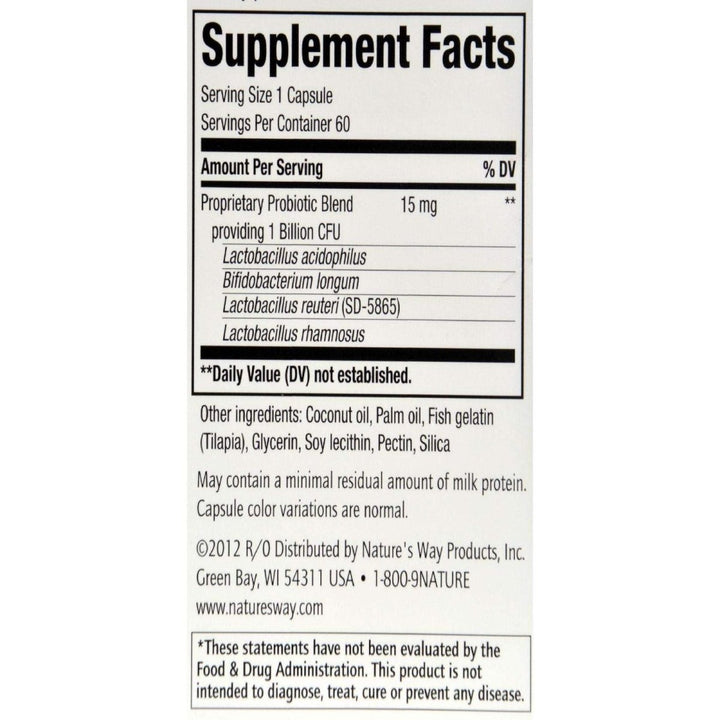 Primadophilus Reuteri Pearls - Nature's Way - 60 - Pearl - The Oasis of Health