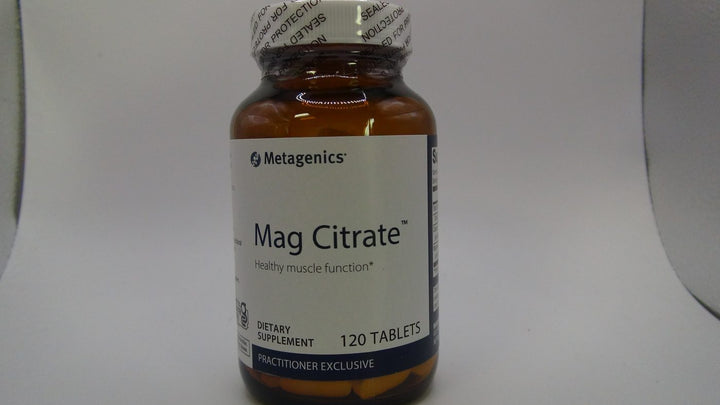 Metagenics Mag Citrate, Magnesium Citrate Supplement with Calcium to Help Support Healthy Muscle Function - 30 Servings