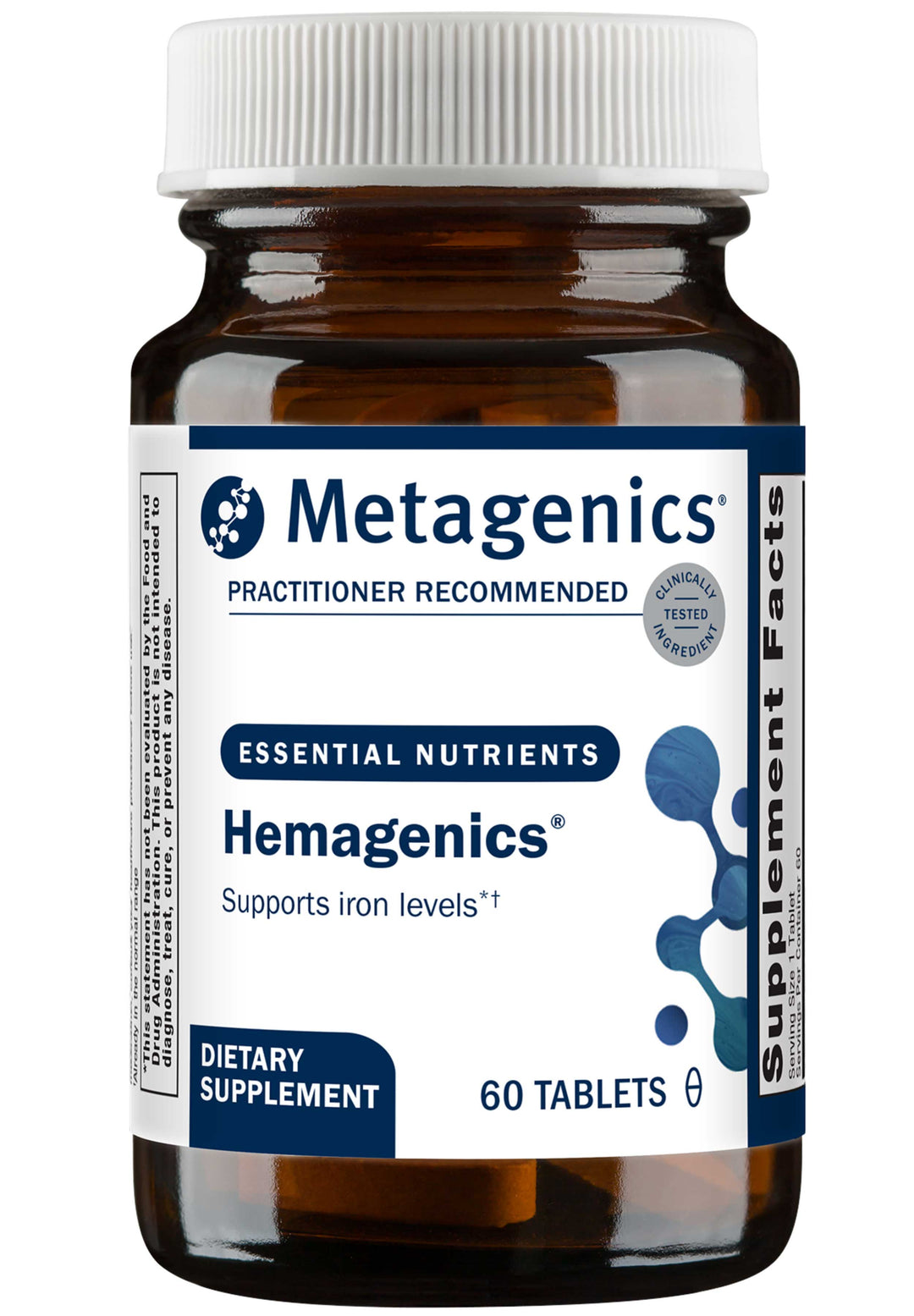 Metagenics Hemagenics Supplement - 180 Count