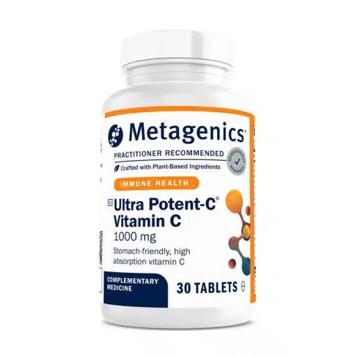 Metagenics Ultra Potent-C Vitamin C 1000mg - Gentle, Buffered Vitamin C Supplement for Immune Support, Designed to Help Prevent Stomach Upset - 90 Count