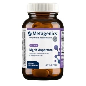 Metagenics Mg/K Aspartate, Highly Absorbable Magnesium and Potassium Supplement to Help Support Energy Production - 60 Tablets