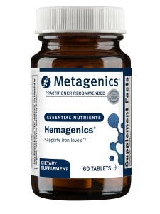 Metagenics Hemagenics Iron Supplement - 60 Count - Supports Healthy Red Blood Cell Function
