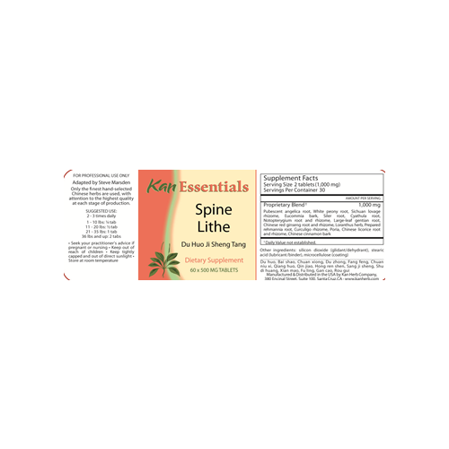 Kan Herb Essentials Spine Lithe 120 Tablets