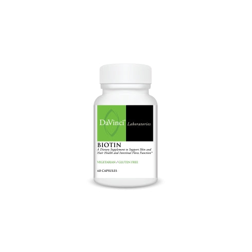 DAVINCI Labs Biotin - Vegetarian - Gluten-Free - 60 Capsules