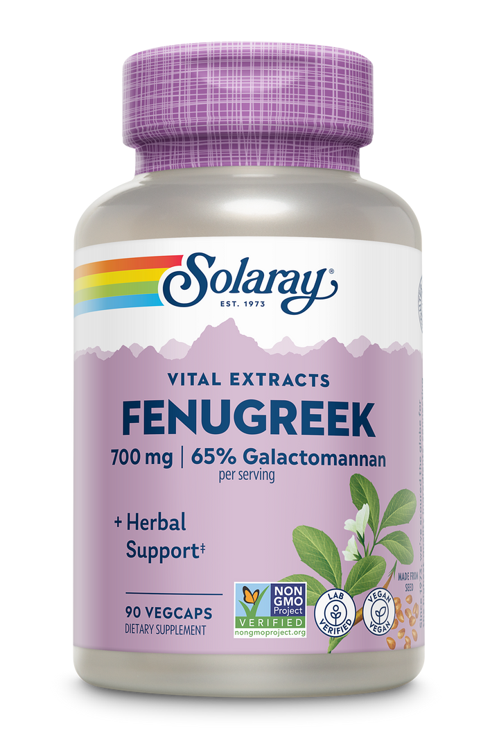 SOLARAY Guaranteed Potency Fenugreek Seed Extract, Veg Cap (Btl-Plastic) 700mg | 90ct