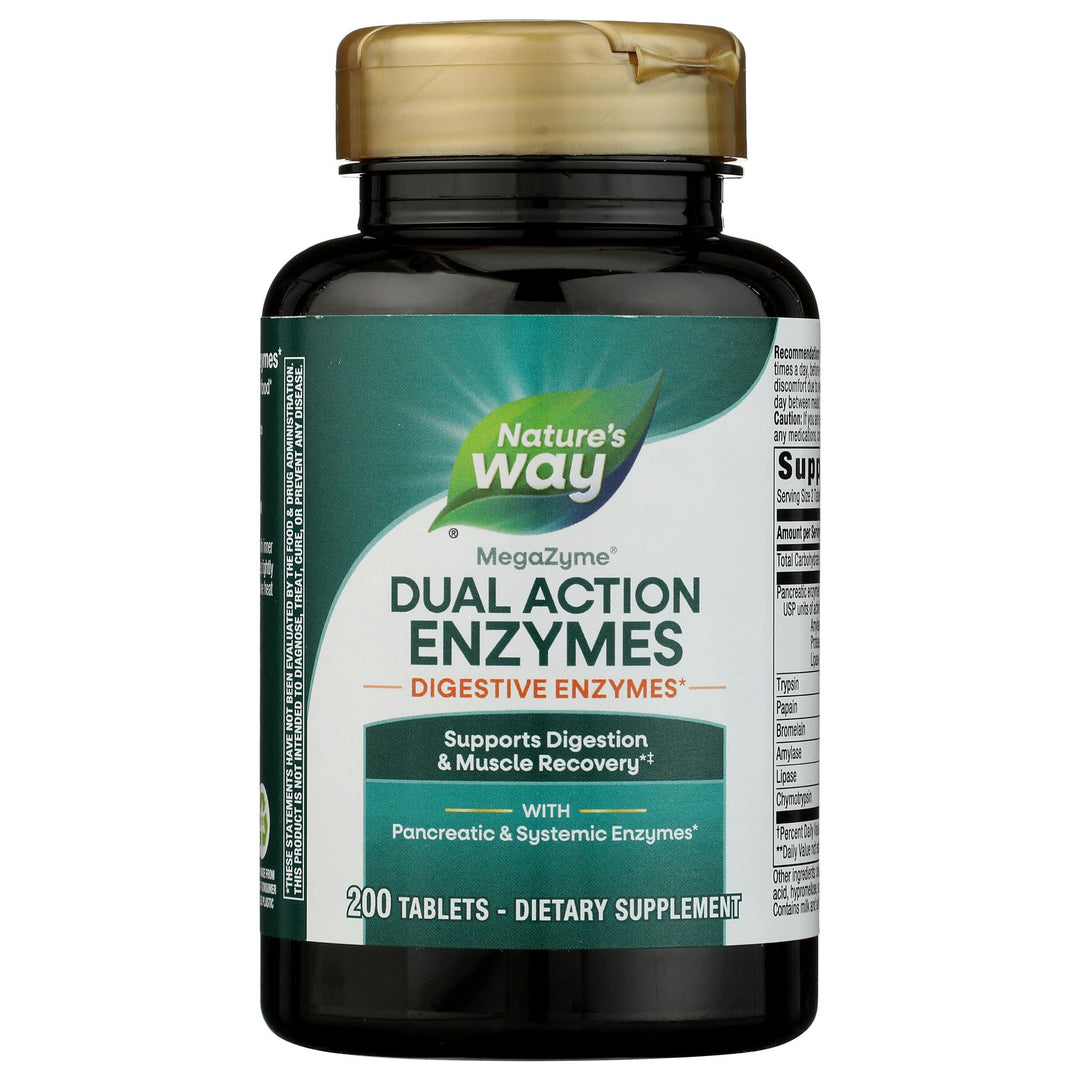 Nature's Way Mega-Zyme, Relieves Occasional Muscle Soreness, 200 Tablets