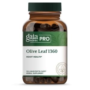 Gaia Pro Olive Leaf 1360 - Traditional Immune Health Support - Immune System Supplement with Olive Leaf Extract and Oleuropein - 120 Liquid Phyto-Caps