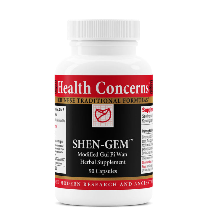 Health Concerns - Shen-Gem - Modified GUI Pi Wan Herbal Supplement - 90 Tablets