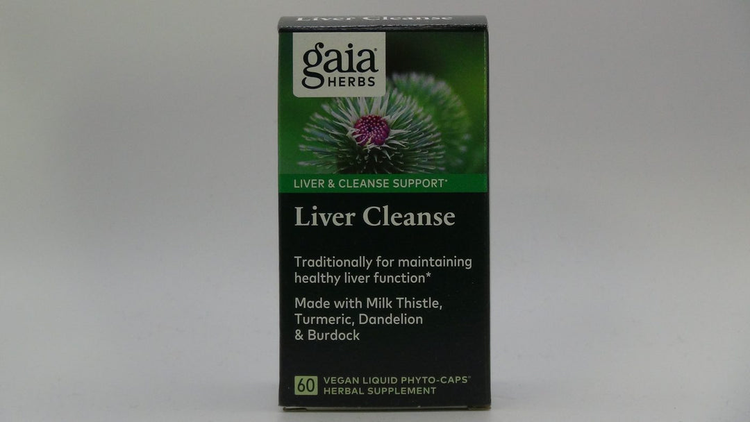 Gaia Herbs Liver Cleanse - Liver Health Support Herbal Supplement with Milk Thistle, Burdock, Turmeric Curcumin, Dandelion, and More - 60 Vegan Liquid Phyto-Caps (30 Servings)