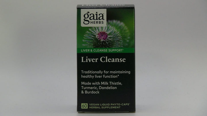 Gaia Herbs Liver Cleanse - Liver Health Support Herbal Supplement with Milk Thistle, Burdock, Turmeric Curcumin, Dandelion, and More - 60 Vegan Liquid Phyto-Caps (30 Servings)