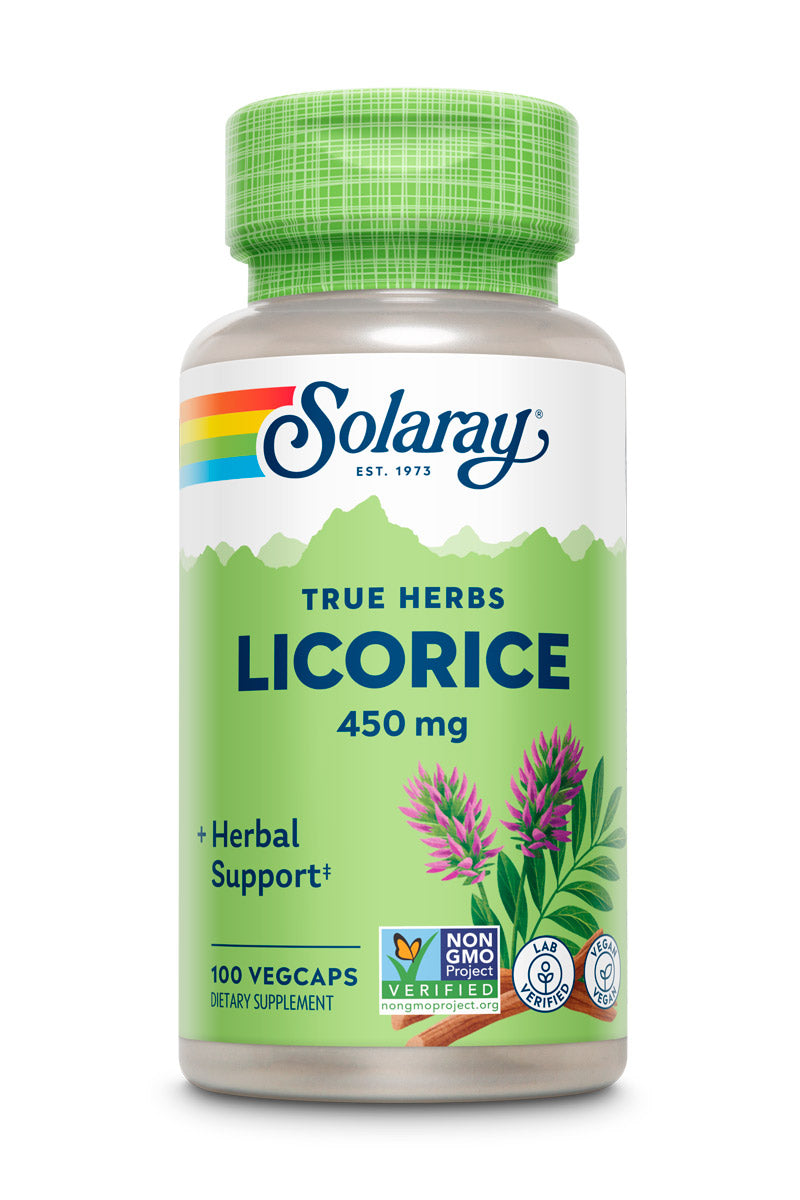SOLARAY Licorice Root Supplement, 450 mg | 100 Count