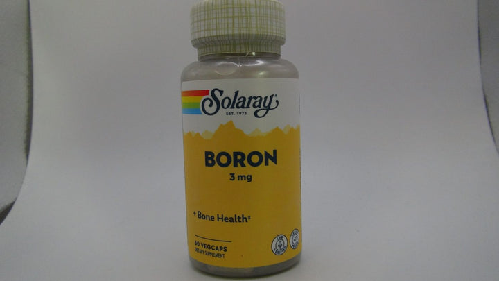 Solaray Biocitrate Boron Supplement, 3mg, 60 Count
