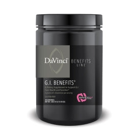 DAVINCI Labs GI Benefits - Dietary Supplement Powder Drink Mix - Support Gut Health, Immune System &amp; Overall Wellness* - with Zinc, L-Carnosine, L-Glutamine, Aloe Vera &amp; More - 384.15 g - 30 Servings