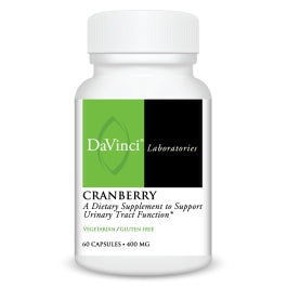 DAVINCI Labs Cranberry - Supports Urinary Tract Health* - Dietary Supplement with Citric Acid and Malic Acid from Cranberry Fruit Juice Powder - Vegetarian - Gluten-Free - 60 Cranberry Capsules