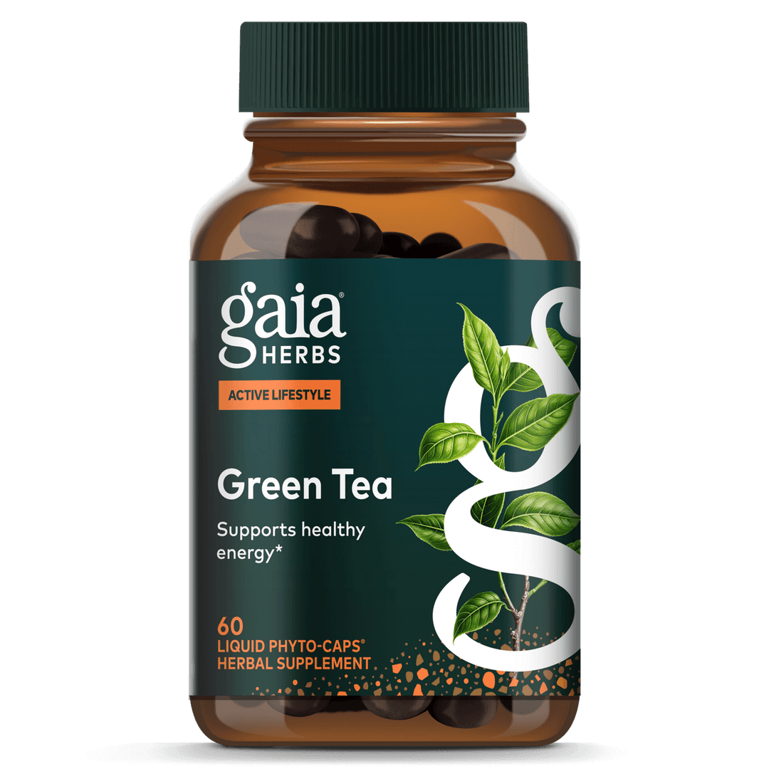 Gaia PRO Green Tea - Green Tea Herbal Supplement - with Organic Green Tea Leaf and Extract - 60 Vegan Liquid Phyto-Capsules (30 Servings)