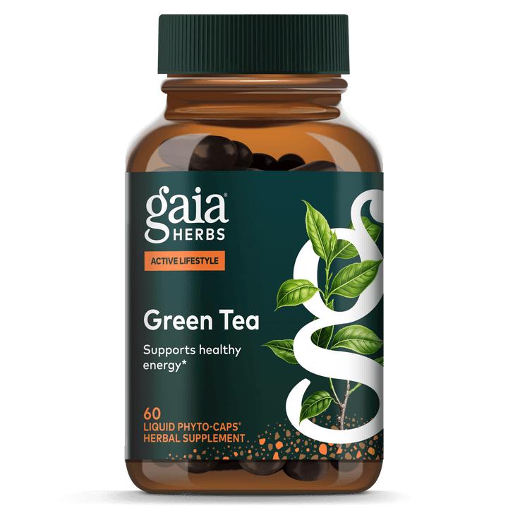 Gaia PRO Green Tea - Green Tea Herbal Supplement - with Organic Green Tea Leaf and Extract - 60 Vegan Liquid Phyto-Capsules (30 Servings)