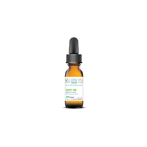 Little DaVinci Sync Up - Liquid Supplement for Kids to Support Cognitive Function, Social Interaction, Focus and Immune Response - Berry Flavor - 60 ml, 60 Servings