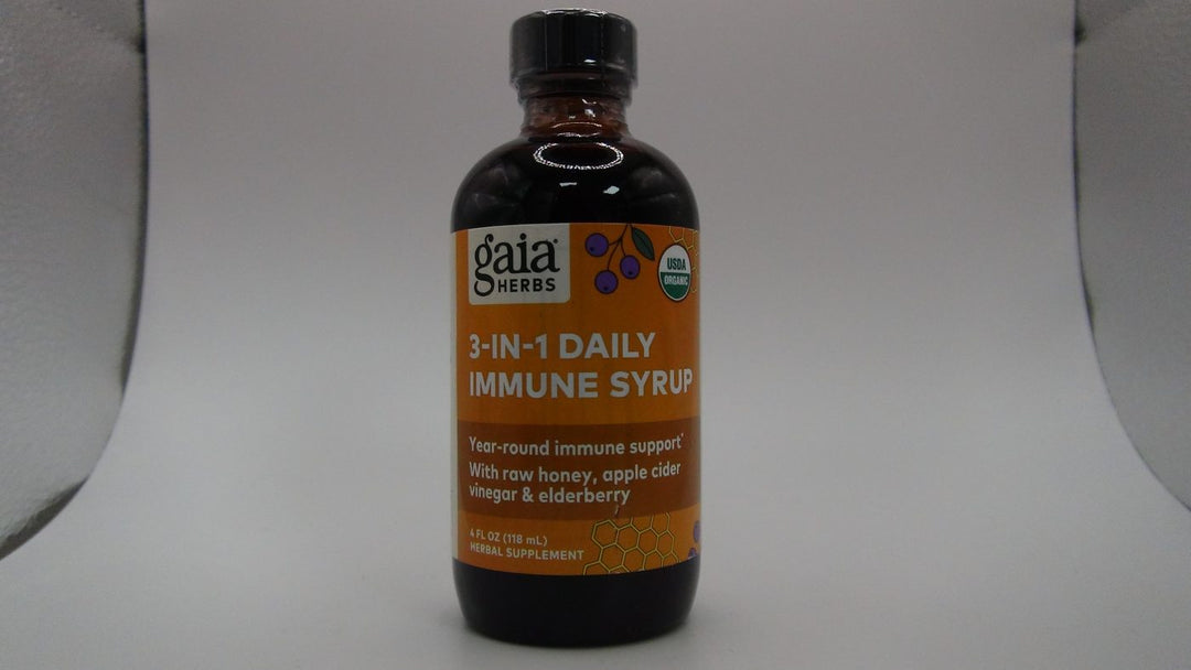 Gaia Herbs Black Elderberry Syrup Adult Daily - Immune Support Supplement - 3 Fl Oz (9-Day Supply)