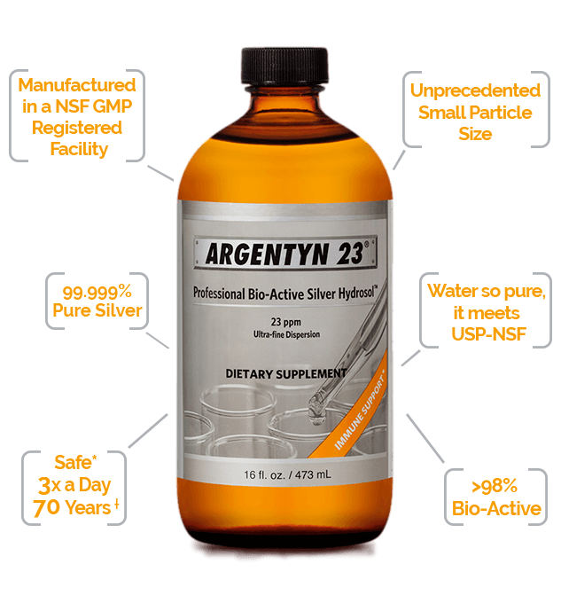 Argentyn 23 Bio-Active Silver Hydrosol 8oz Liquid