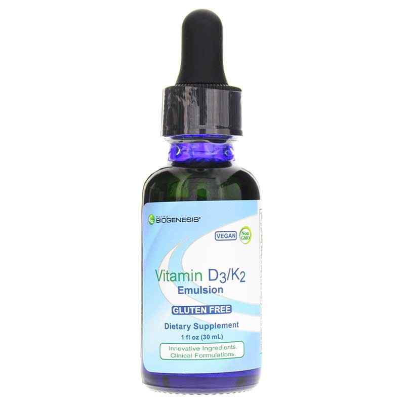 Nutra BioGenesis Vitamin D3-K2 Emulsion 1 oz