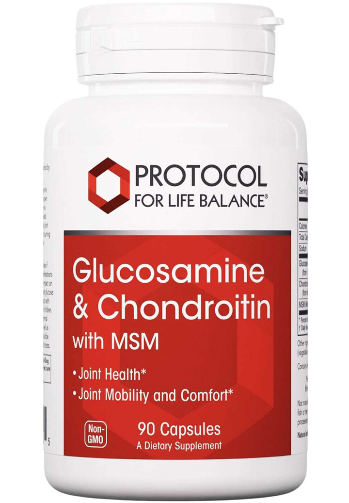 Protocol For Life Balance Glucosamine &amp; Chondroitin with MSM 90 Capsules - P3170