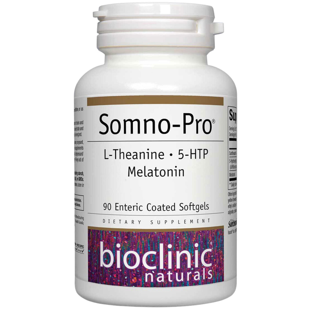 Bioclinic Naturals Somno-Pro L-Theanine 5-HTP Melatonin 90 Softgels - B00GZRR53C