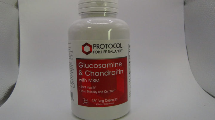 Protocol For Life Balance Glucosamine &amp; Chondroitin with MSM 180 Capsules - P3172