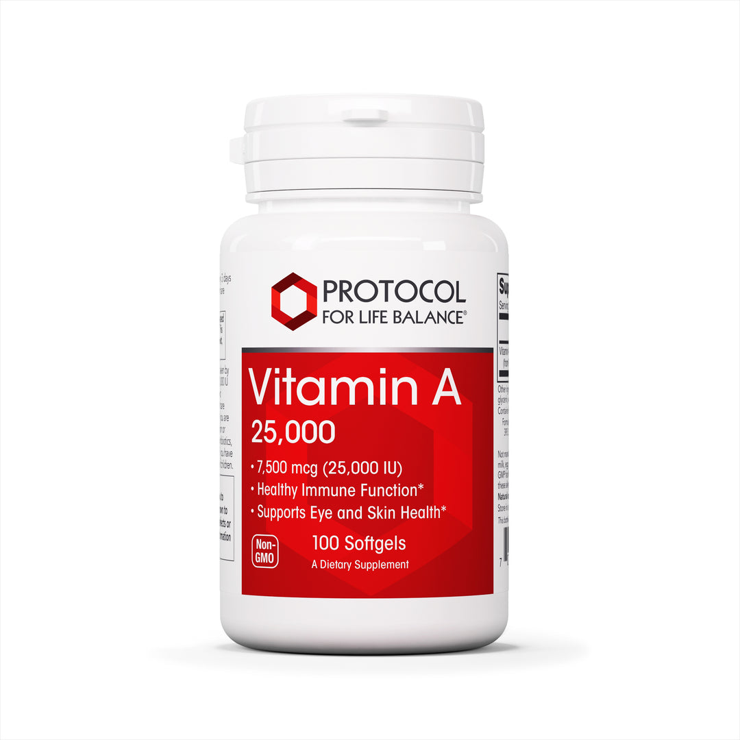 Protocol for Life Balance Vitamin A 25,000 IU 100 Softgels - P0340