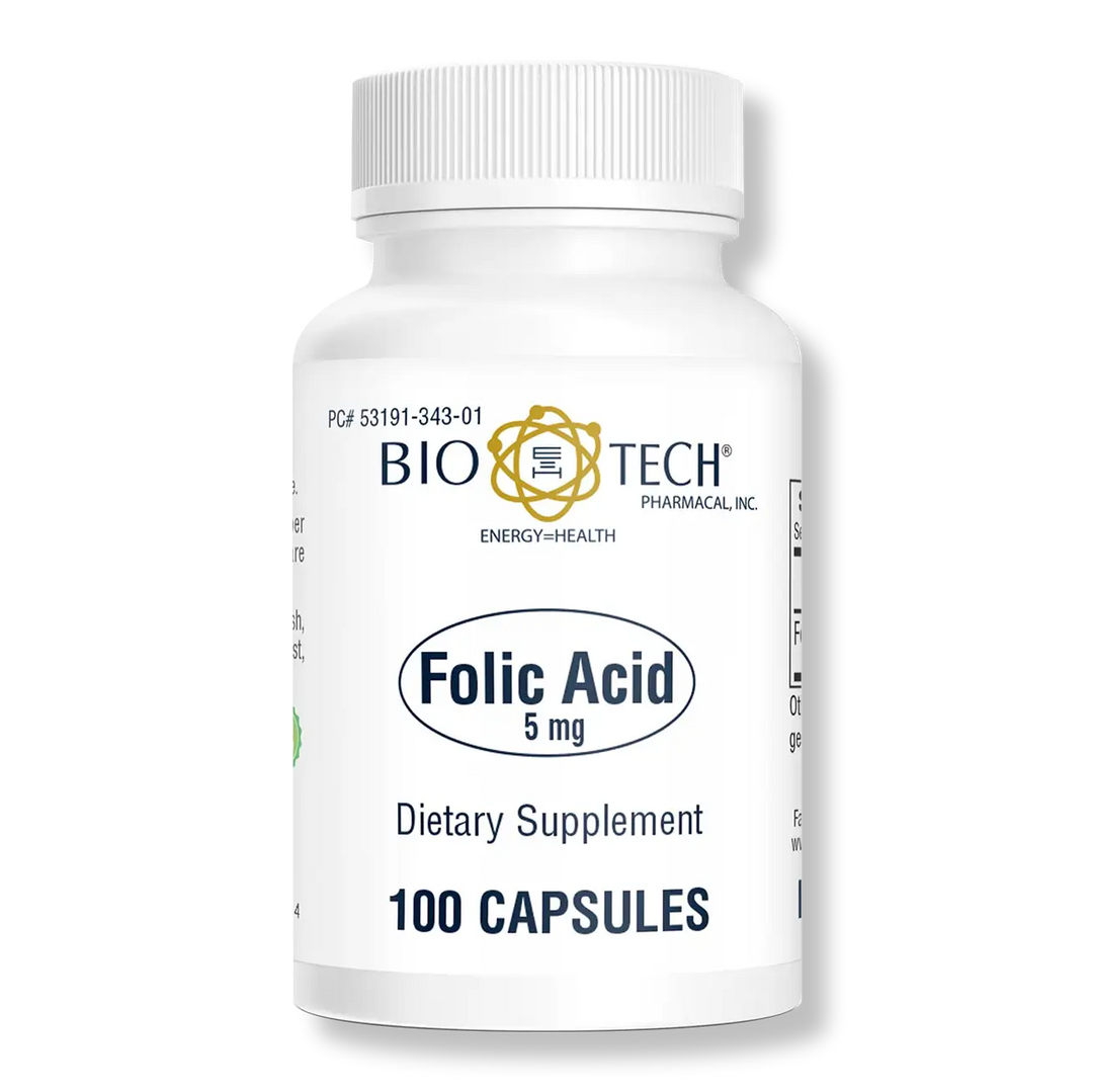 BioTech Folic Acid 20mg 100 Capsules