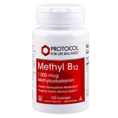 Protocol For Life Balance Methyl B12 5,000 MCG Methylcobalamin 100 Lozenges - CNFI