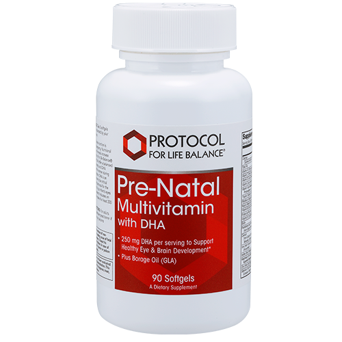 Protocol For Life Balance Pre-Natal Multivitamin With DHA 90 Softgels - P3809
