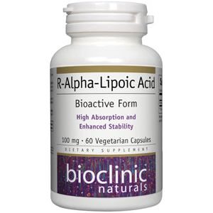 Bioclinic Naturals R-Alpha-Lipoic Acid 100mg 60 Vcaps