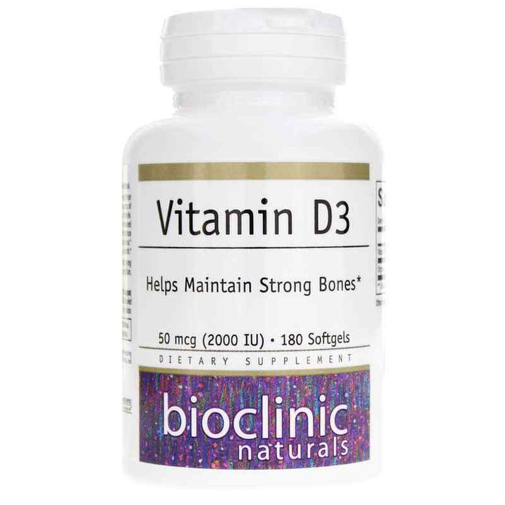 Bioclinic Naturals Vitamin D3 5000 IU 180 Softgels