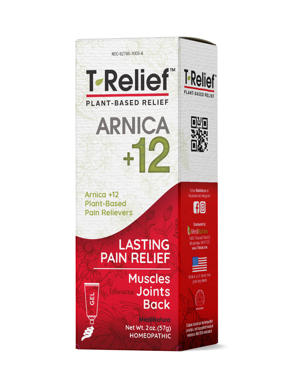 Medinatura T-Relief Pain Gel 2 oz - 3 pack