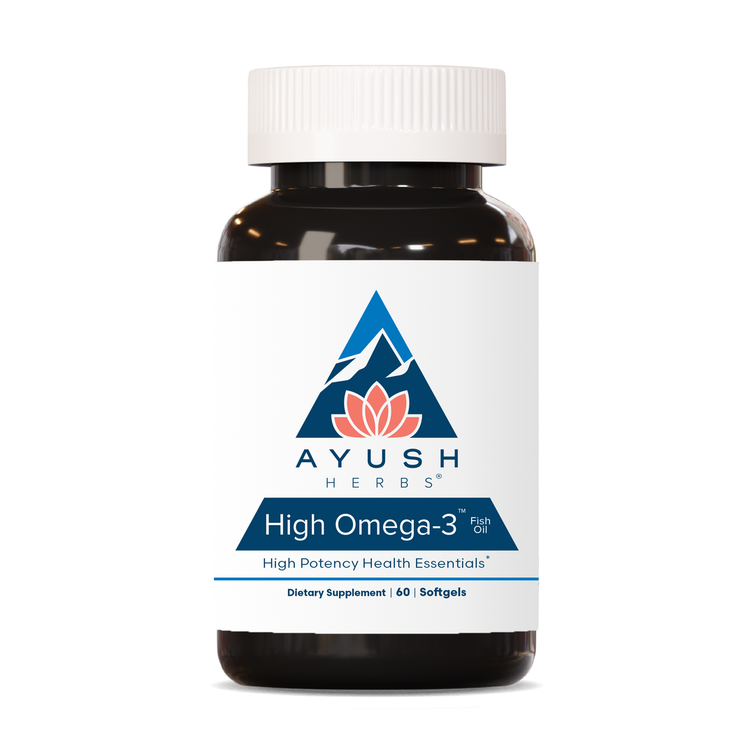 Ayush Herbs High Omega-3  60gels - 2 Pack