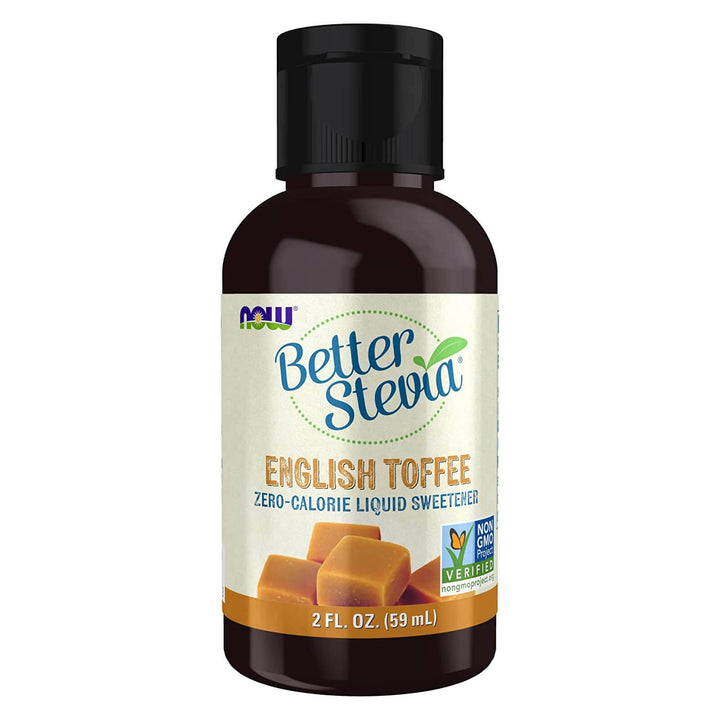 Now Foods BetterStevia English Toffee Liquid Sweetener 2oz - 6938 - 2 Pack